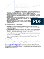 Resume PDF or Word