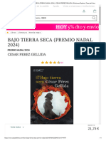 BAJO TIERRA SECA (PREMIO NADAL 2024) - CESAR PEREZ GELLIDA - Ediciones Destino - Casa Del Libro