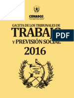 Gaceta de Trabajo 2016