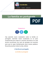 ?【 VOCABULARIO DE LA FAMILIA EN PORTUGUÉS 】✔️