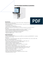 Automate Hématologie 3 Populations 21 Paramètres