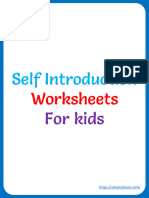 Self Introduction Worksheet