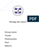 Biology Lab Report