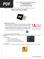Curso de Word 2016-1 | PDF | Botón (Computación) | Software