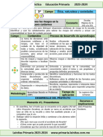 3er Grado Enero - 01 Prevenimos Los Riesgos en La Escuela para Cuidarnos (2023-2024)