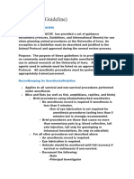 Anesthesia (Guideline)