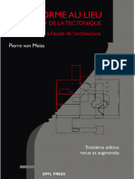 VON MEISS Pierre - De La Forme Au Lieu + de La Tectonique - 2012 Kk