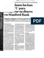 “Venezolanos luchan en EEUU para recuperar su dinero en Stanford Bank”