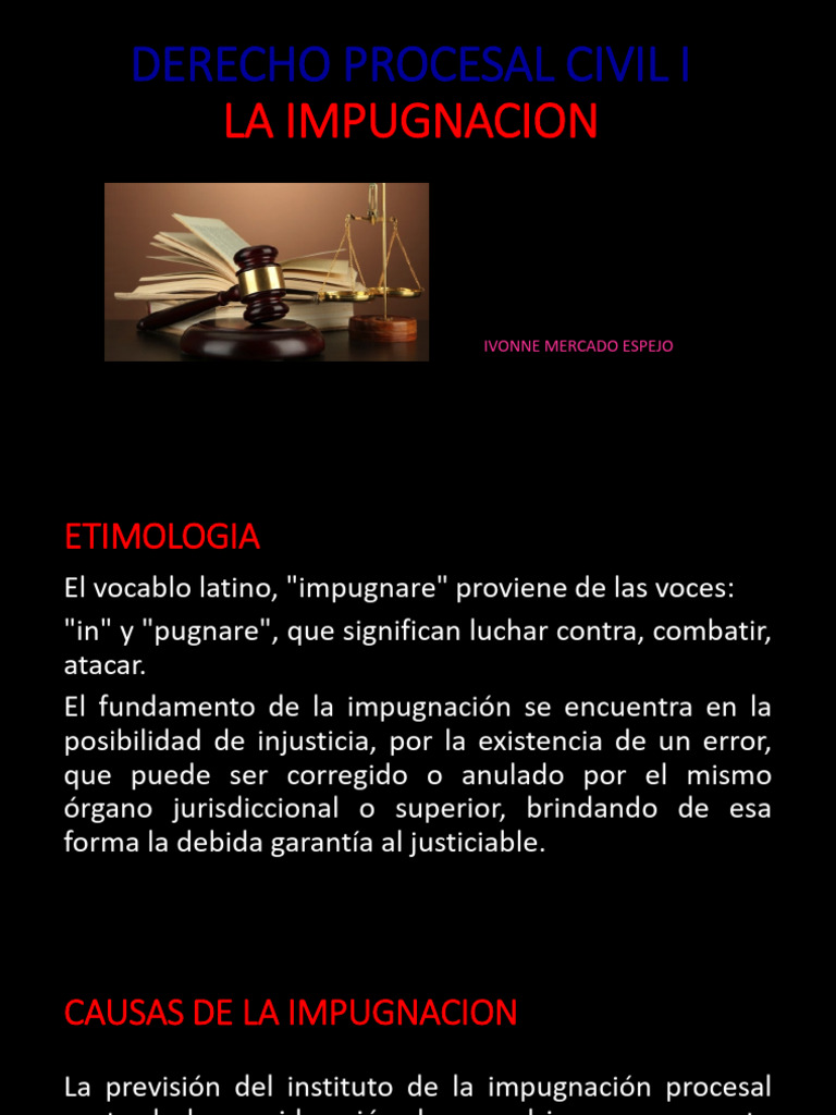 La Impugnacion 2023 | PDF | Ley procesal | Apelación