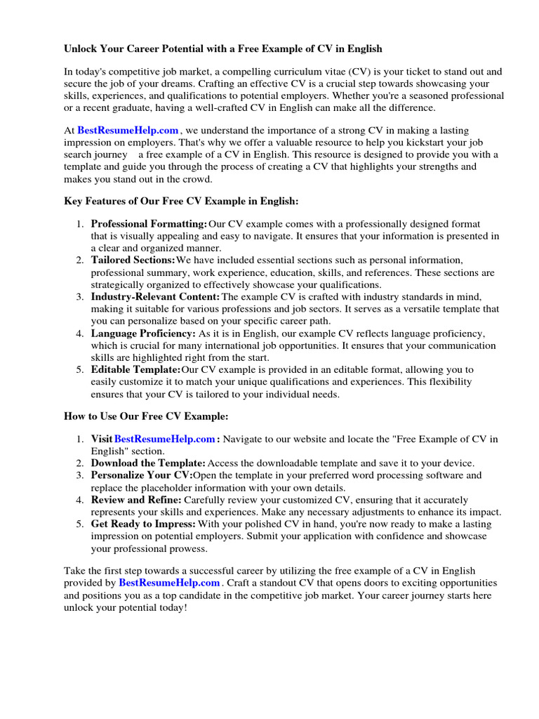 free-example-of-cv-in-english-pdf-r-sum