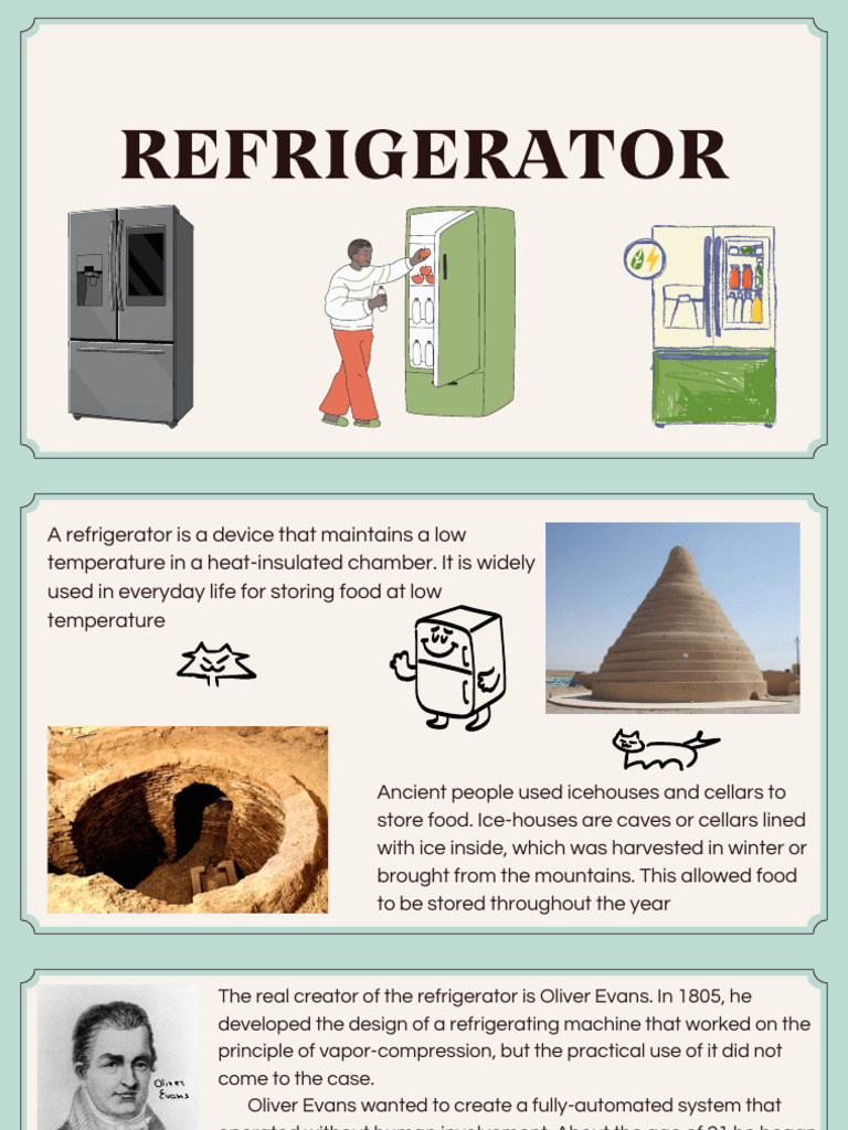 Oliver Evans And The Refrigerator Invention Pdf Refrigerator