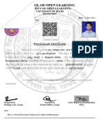 B.A. Certificate