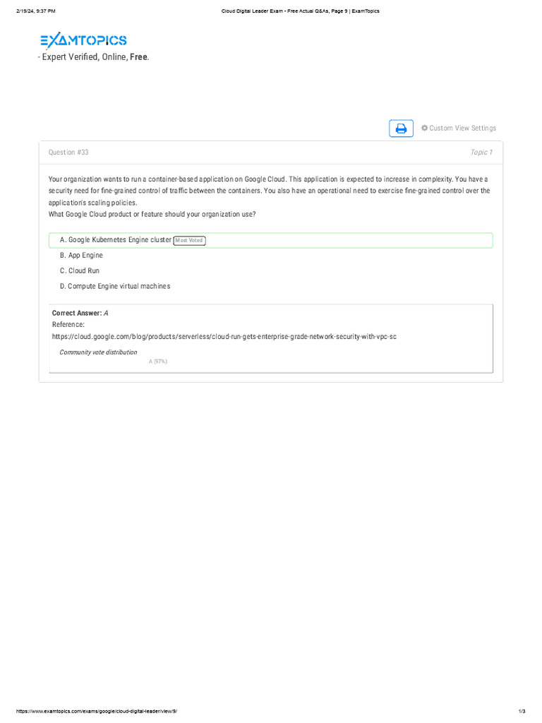 Google Cloud Exam Q&A Guide | PDF | Cloud Computing | Computer Science