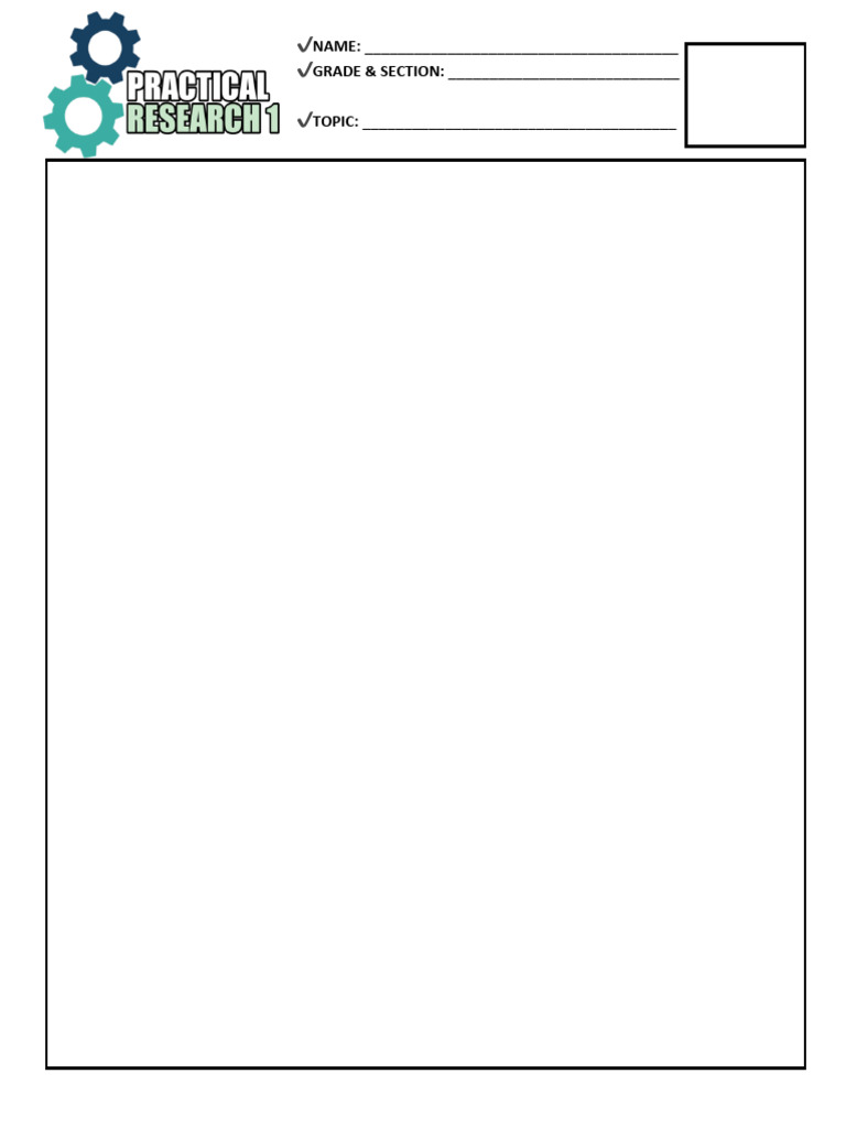 Written Task Template | PDF