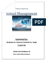 Final PRoject On Cs School Mmanagement