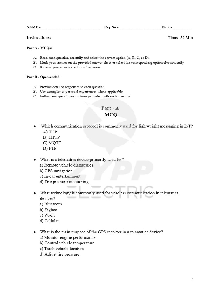 IoT Telematics Assessment Guide | PDF | Internet Of Things | Computer ...