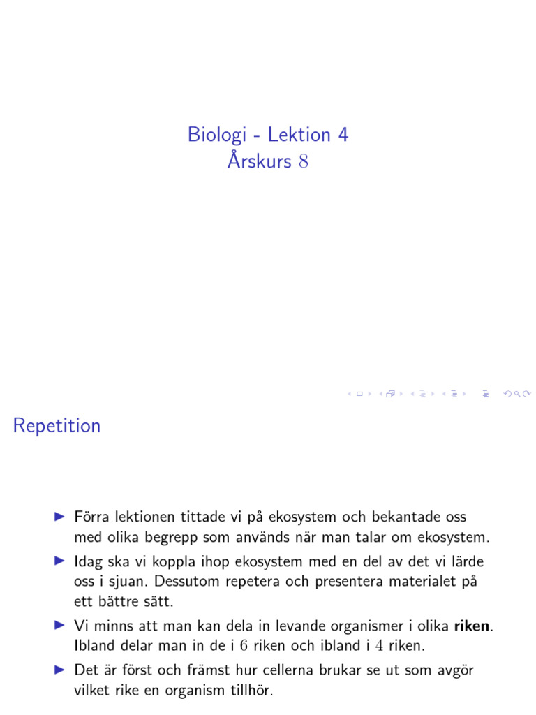 BIO8 Lektion 4 - Kort om jordens tidiga historia och den kambriska ...