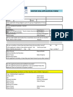 Tourist Visa App Form