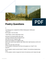 Poetry Questions