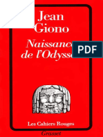 Naissance de L'Odyssee - Jean Giono