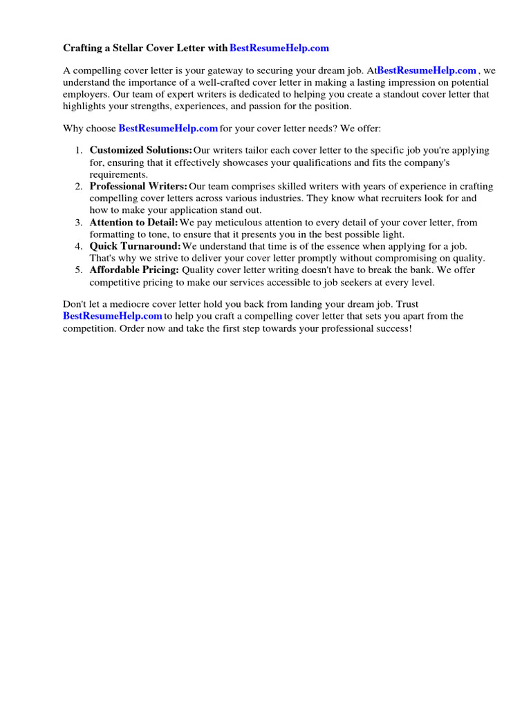 Cover Letter For Award Submission PDF