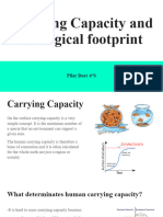 Carrying Capacity and Ecological Footprint