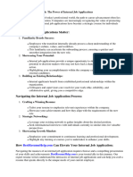 Internal Job Application Cover Letter Examples