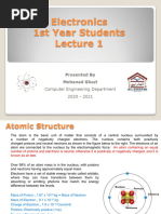 1 - Electronics 1 Lecture 1