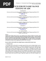 Test Bench For Dynamic Range Testing of Adc