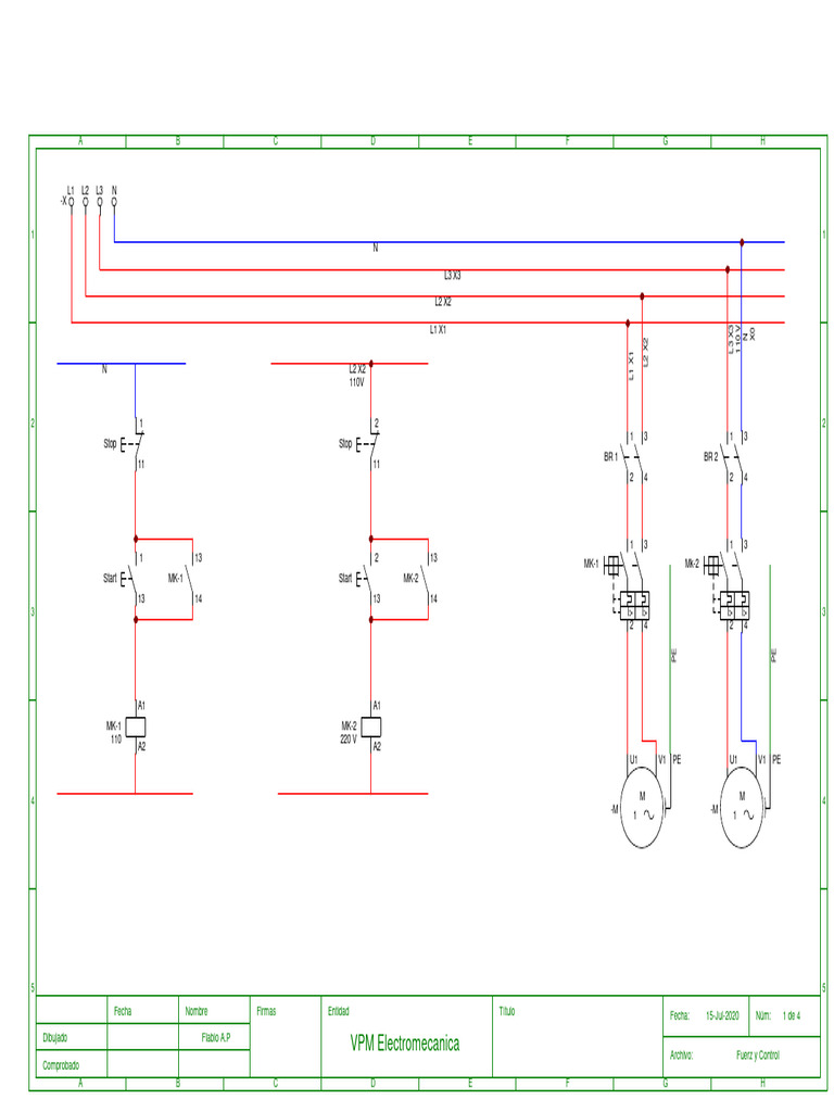 Diagrama de Controles y Fuerza | PDF
