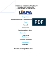 Tarea 2 de Teoria de Los Test y Fundamentos de Medicion