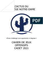 Cahier de Jeux Cadet 2021