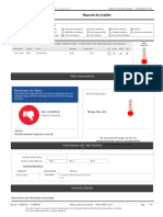 Reporte de Crédito: No Cumple