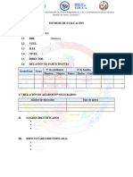 Formato de Informe de Evaluación - Ugel Puerto Inca