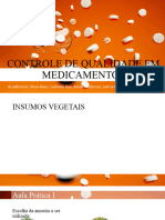 Controle de Qualidade Em Medicamentos