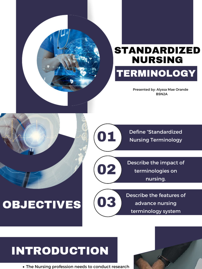 Standardized Nursing Terminology Overview | PDF | Nursing | Health Care