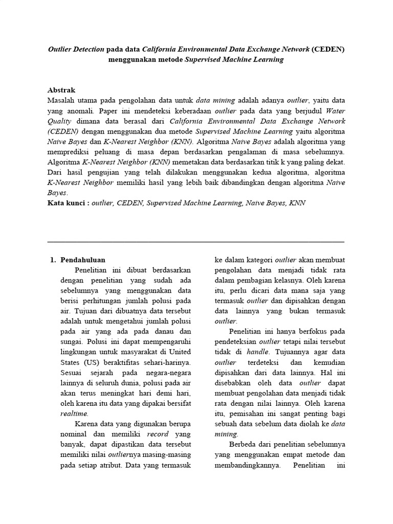 Outlier Detection Pada Data California Environmental Data Exchange ...