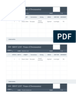 Shot List Template