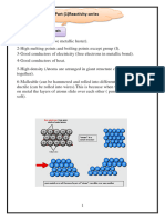 Chapter (13) Reactivity Series, Acids and Bases Final 2nd Semester GR