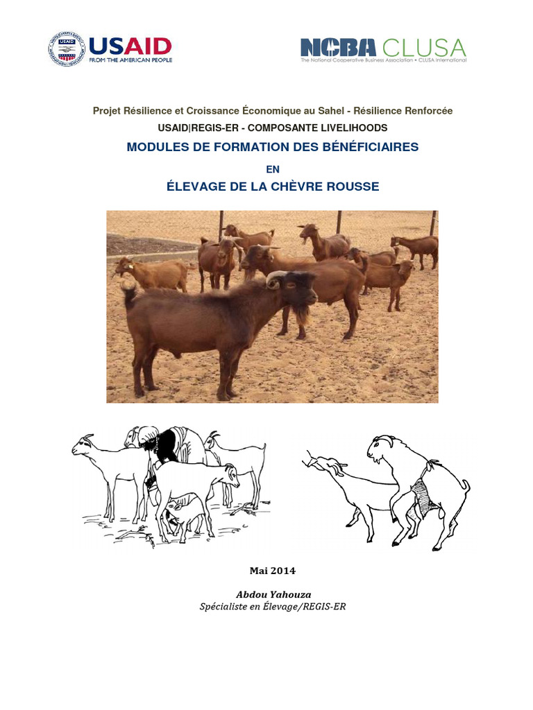 Élevage de la Chèvre Rousse au Sahel | PDF | Chèvre | Toit