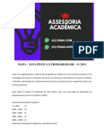 5388 Assessoria Mapa - Estatística e Probabilidade 51 2024