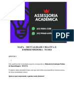 5388 Assessoria Mapa - Mentalidade Criativa e Empreendedora - 51 2024