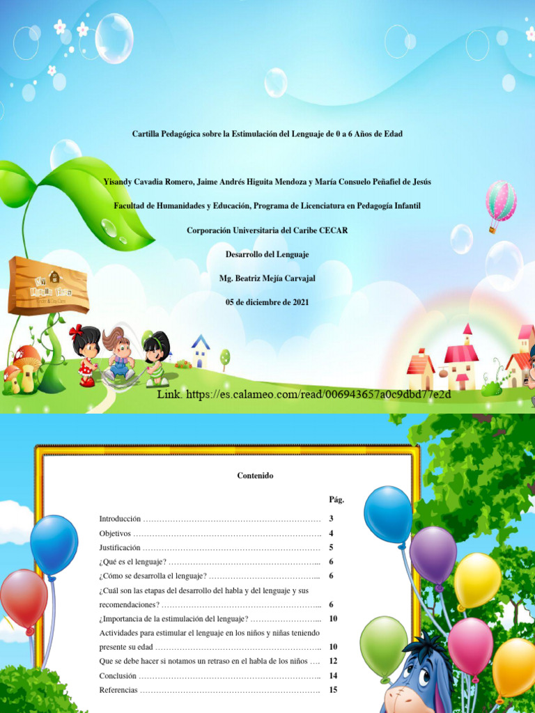 Estimulación del lenguaje en niños 0-6 años | PDF | Aprendizaje ...