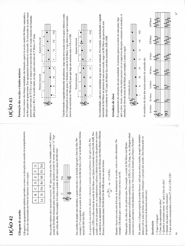 Escalas Maiores E Acordes Pdf