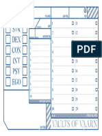 VAULTS OF VAARN Character Sheet - Color - A5