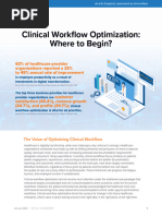 Clinical Workflow Optimization