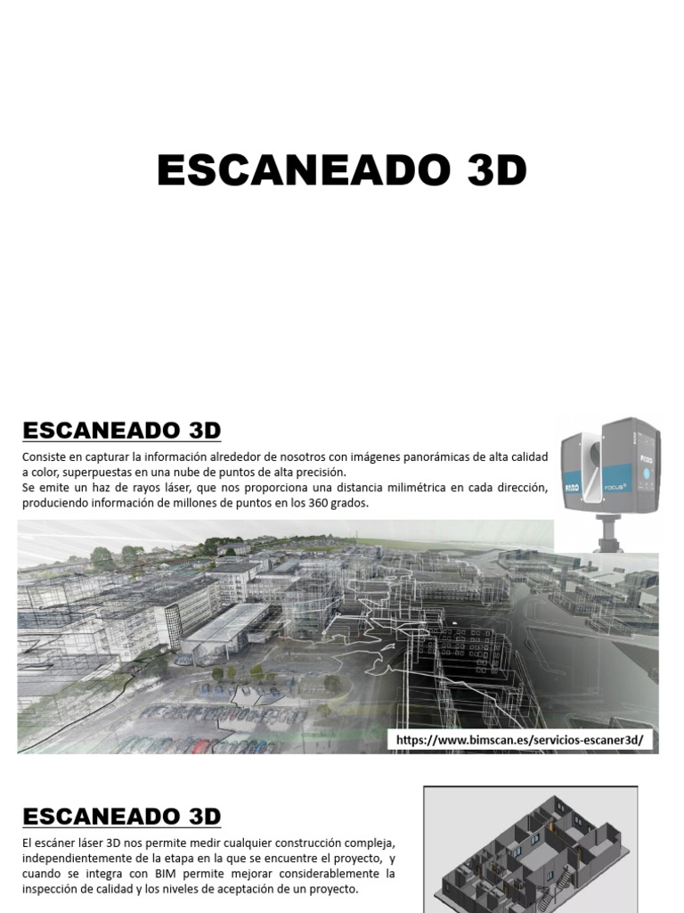 Escaneo 3D y BIM: Innovación en Construcción | PDF