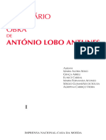 Dicionario Da Obra de Antonio Lobo Antunes