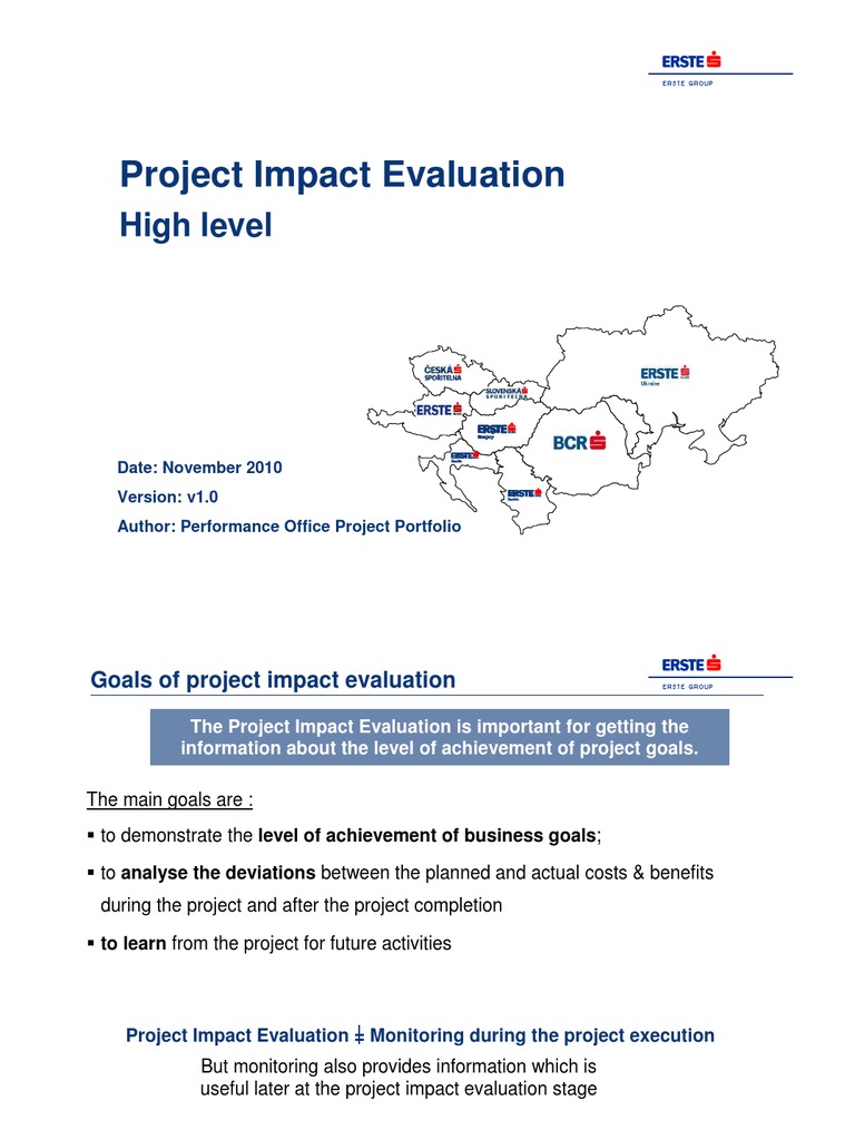 Project Impact Evaluation Process Guide | PDF | Evaluation | Project ...