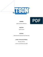 Trabajo para Evaluar El Elemento de Competencia Administracion de C X C